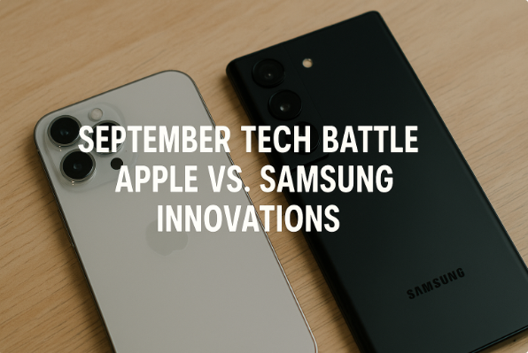 معركة التكنولوجيا في سبتمبر: ابتكارات آبل ضد سامسونغ